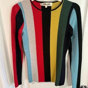 Diane Von Furstenberg Multicolor Striped Top